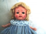 compo japan blonde doll top blue dress